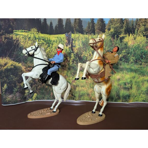 Vintage Gabriel Marx Lone Ranger Series Horses & Riders Lot - Picture 3 of 10
